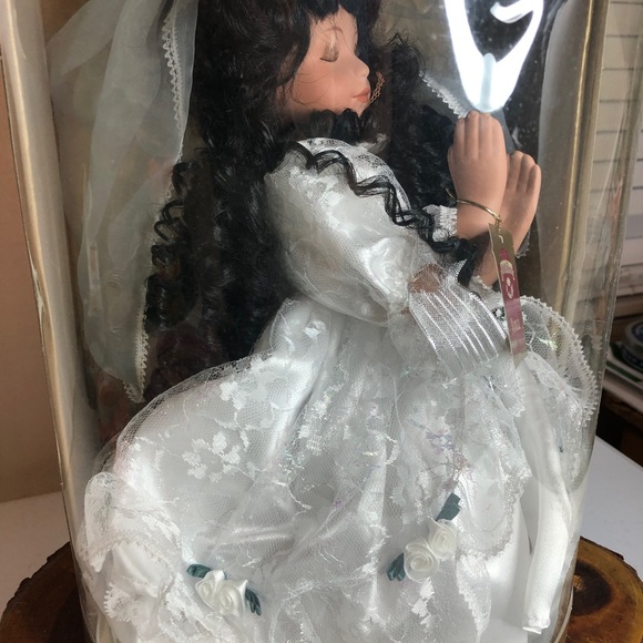 Collectible Memories Porcelain Monica Doll 12” Bisque Praying - Picture 4 of 8